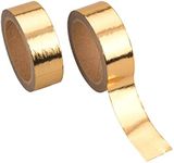 MFUOE 2 Rolls Gold Foil Washi Tape 