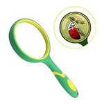 Magnifying Glass 10x 75mm Shatterproof Handheld Magnifying Lens Reading Magnifier with Anti-Slip Rubber Handle Magnifying Glasses for Reading Seniors Kids Insect Hobby Observation