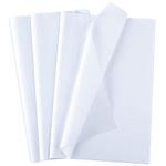 CHRORINE 60 Sheets Tissue Paper White Wrapping Paper Bulk for Wedding Birthday DIY and Craft Decor