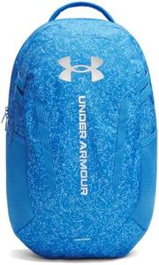 Under Armour Unisex Hustle 6.0 Backpack, Blue Atlantis/Blue Atlantis/Silver