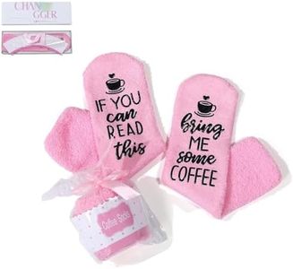 CHANGGER If You Can Read This Bring Me Some Coffee Fuzzy Funny Saying Crew Cup Cake Socks Christmas Unisex Gift