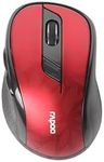 Rapoo M500 Silent Multi-mode Wireless Optical Mouse Red