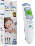 Amplim Forehead Thermometer for Adults, Kids, and Infants: No-Touch Digital Baby Thermometer, Temporal Touchless Medical Grade Newborn Thermometer, Registry Must Have for Body Fever Temperatures