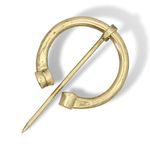 Armory Replicas™ - Hand Forged Renaissance Brooch - Medieval Iron Functional Handmade Elegant Cloak Pin Cosplay Costume Dress Up Viking Theatre Accessory, Pennanular