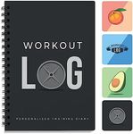 Workout Log Gym (Grey) – XL A5 Size