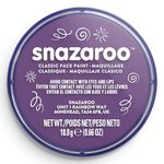 Snazaroo Purple Make-Up (18 ml) Pack of 5 - Classic Face Paint, Perfect for Parties, Cosplay, Animals Events, Carnival, Halloween, & More