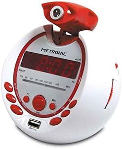 Metronic 477021 Radio Alarm Clock Pirate White/Red