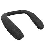 QiCheng&LYS Neckband Bluetooth Speaker Companion Speaker Black Wearable Bluetooth Speaker Superb Audio Quality,10H Playtime (908)