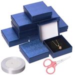 Glarks 12pcs Jewelry Gifts Boxes Kit, 3.5 x 3.5 x 1.1in Jewelry Boxes for Ring Earring Jewelry, Christmas, Birthday, Anniversaries, Valentine’s Day, Mother’s Day and Other Festivals