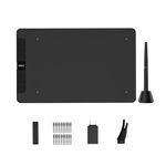 VEIKK VK1060 Drawing Tablet, 10 x 6" /25.4 x15.2cm Graphics Pen Tablet with 8 Shortcut Keys, 8192 Levels Battery Free Pen Supports Tilt Function, Work for Digital Art Drawing, Animation, Design, Black