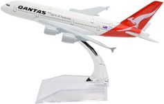 AmigozZ Kid Diecast Aeroplane Scale Model Only For Display, Size -16 Cm (Qantas), Multicolor