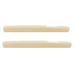 Musiclily Bone Acoustic Guitar Saddle,DJ-12 72x3x9mm (2 Pieces)