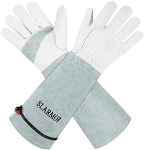 1 Pair Long Gardening-Gloves Women/Men-Thorn proof Rose Pruning Heavy Duty Gauntlet