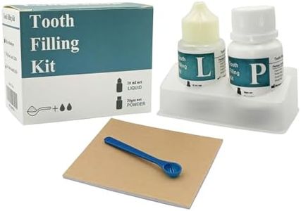 Longkason Zinc Oxide Eugenol Dental Cement Kit | Super Adhesive | Instant Tooth Repair, Cap, Crown & Bridge Filling | DIY, Self Curing, Sturdy & High Strength |Universal Shade| Emergency Dental Care |