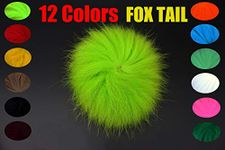 Tigofly 12 colors Fox Tail Hair Arctic Fox Polar Tail Salmon Trout Streamer Hair Wing Tube Fly Fishing Tying Materials