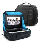 USA Gear Portable DVD Player Headrest, Car Mount Display Case, In Car Accessories Storage Bag - Compatible with Sylvania, Ematic, Azend, Sony and More 7-10 Inches Blu ray/DVD Players