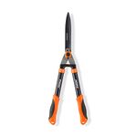 Sharpex Heavy Duty 10 Inch Carbon Steel with Teflon Coated Wavy Blade Hedge Shear | Pruning Clipper Cutting for Outdoor Gardens | Razor Sharp Blade Scissor with Aluminum Handle Shear