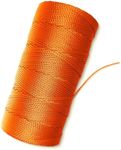 Orange Mason Line String Line - #18 Braided Nylon String - 1,000 Ft Length - Nylon Twine for Gardening Or Masonry Tools - Perfect Construction String for A String Level, Twine String for Gardening