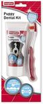 Beaphar | Toothbrush & Toothpaste Dental Care Kit for Puppies | Includes a Small-Headed Toothbrush and Liver-Flavoured Enzymatic Toothpaste, 50g Tube