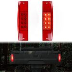 KATIMOTO LED Rear Tail Lights for Ranger 570, Brake Stop Taillights Rear Lamps Tail Lamps Assembly Kit for Polaris Ranger 400 570 800 EFI MIDSIZE 2011-2017 Accessories, Replace #2411450 (Red, 2PCS)