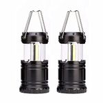 2PCS Portable LED Camping Lights, Super Bright Waterproof Lights, Folding Battery Powered Flashlights, Tent Lights, Outdoor Portable Power Lights,Storm,Hurricane, Power Failure Emergency Lights (2PCS)