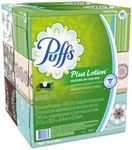 Puffs Super Size Value Package Plus Lotion Facial Tissues Family Boxes, 24-Count (124 tissues per Box)