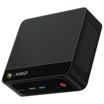 Beelink SER5 Pro Mini Computers| Mini PC AMD Ryzen 7 5800H, 32GB DDR4 3200Mhz&500GB M.2 2280 NVMe SSD, Triple 4K UHD Display/WiFi 6/Buletooth 5.2/Gaming PC/GTA-V/Fall Guys/CS:GO