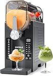 Slushy Machine No Ice Needed, CHIVALZ Slushie Machine for Home, Frozen Drink Maker with 6 Preset Programs for Margaritas, Frappés, Milk Shake and More, LED Display, Self-Cleaning, AD03, Black