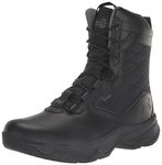 Under Armour Men's Stellar G2 Zip Waterproof Military and Tactical Boot, (001) Black/Black/Black, 8.5