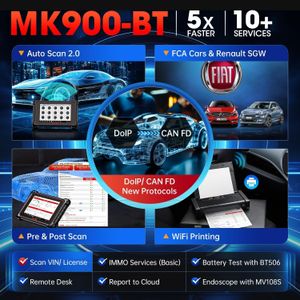 Autel MaxiCOM MK900BT Diagnostic Tool – Wireless OBD2 Scanner