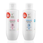 Global Amazon Secrets Combo of Brazilian Keratin Shampoon With Conditioner | Professional Smoother-Shinier Damage free Hair | Deep nourishment | Controls Frizz | Pack of 2 (200ml each)