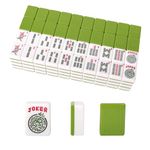 GUSTARIA Set of American Mahjong Tiles, 166 American Mah Jongg Tiles with Green Color(1.2”,Tiles Only Set)