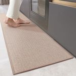 COLOR&GEOMETRY Kitchen Mats Non Slip Washable 43.5 x 150 cm, Rubber Backed Kitchen Runner Kitchen Rug, Easy to Clean Quick Dry Floor Mats for Kitchen, Hallway, Laundry Room (Khaki)