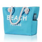 Large Canvas Beach Tote Bag Waterproof Sandproof Vacation Travel Essentials Must have Beach Accessories Gear Stuff Items Women Birthday Gifts Ideas for Mother Mom Wife Her Girlfriend Romantic