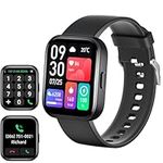 Smart Watch, Fitness Tracker Health Monitor for Heart Rate, Blood Oxygen, Sleep, 2.0'' HD Touch Screen Bluetooth Smartwatch Fitness Watch for Android-iPhone iOS (Black)