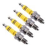 GOOFIT 4pcs Racing A7TC Spark Plug High Performance Replacement for 50cc 70cc 90cc 110cc 125cc 140cc 150cc Pit Dirt Bike Motorcycle ATV Quad Scooter Moped Buggy Go Karts Pack of 4