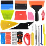 Zanch Window Tint Kit & Vinyl Wrap Tool Kit, 41pcs Easy-to-Use Full Installation Tools, Includes Various Squeegees, Safety Knife, and Cleaning Scraper for Window Tinting & Car Wrapping