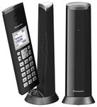 Panasonic KX-TGK222 Designer Cordless Phone, with answerphone, call blocker and do not disturb mode - Black