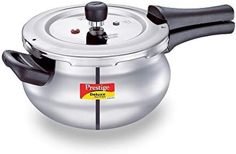 Prestige Svachh Deluxe Alpha Mini Pressure Handi,With Deep Lid For Spillage Control,3 Liter,Stainless Steel,Silver,Outer Lid