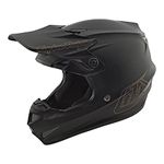 Troy Lee Designs SE4 Polyacrylite Motocross Helmet w/ MIPS Mono - Black (Large)