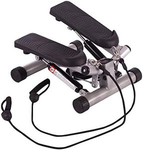 Ultrasport Máquina de step Swing Stepper con cintas de entrenamiento / aparato de entrenamiento Stepper con resistencia regulable y consola inalámbrica – stepper Up-Down para principiantes y usuarios