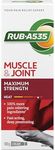 Rub-A535 Muscle & Joint Max Strength Pain Relief Cream - Made in Canada, Fast Acting Pain Relief, 100% More Pain Relieving Ingredients, Stainless and Greaseless, Works on Contact - 100g