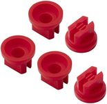 Yinpecly 10pcs Plastic Nozzle 110 Degree Flat Fan Spray Tip for Industrial Agricultural Landscaping Cleaner Applications Red Tone