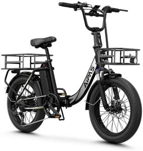 Aipas A4 Folding Electric Bike for Adults, 1000W Peak Motor, 62-Mile Range