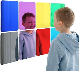 Special Supplies Sensory Wall Mirror - Multi Color Interactive Acrylic Mirrors for Wall Decoration and Sensory Toys for Kids Classroom or Home -Sensory Room Decor -Visual, Tactile Stimulation - 8