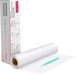 Heat Transfer Vinyl White HTV Rolls - 12" x 20ft White Iron on Vinyl for All Cutter Machine, HTV Vinyl for Shirts - Easy to Cut & Weed for Heat Transfer Design