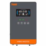 PowMr 4500W Solar Inverter 24V DC to 220-230V AC, Pure Sine Wave Hybrid Inverter with 150A MPPT Solar Charge Controller, for 24V LiFePO4/Li/GEL/AGM Battery(24VDC to 220VAC)