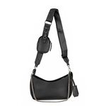 Ceres Cross Body Sling Bag For Girls/Women | Girls Crossbody Sling Bag With Coin Pouch | Leather Sling Bag With Detachable Shoulder Strap | Ladies Cross-Body Bag | Purse Handbag, Black