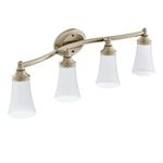 Moen YB2864BN Eva Bath Lighting, Brushed Nickel 10.60 x 10.00 x 34.50 inches