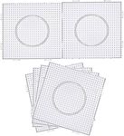 BANCHELLE Fuse Beads Boards Plastic PegBoards Large Clear for 5 mm Craft Beads Square 6 PCS